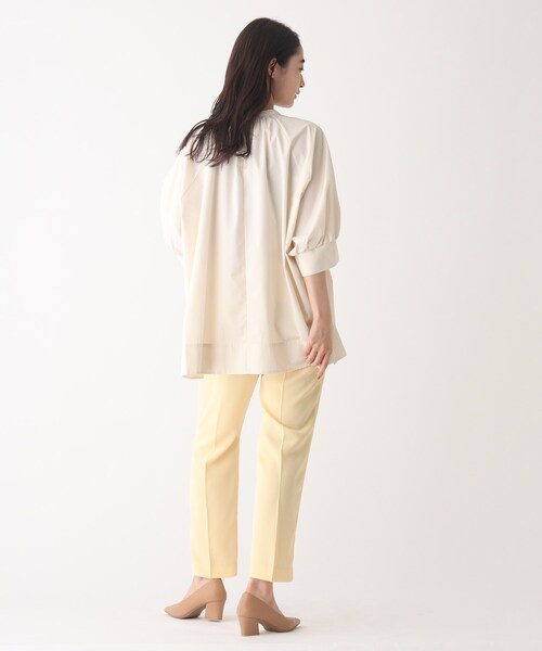 OPAQUE.CLIP（オペークドットクリップ）の「◆テントラインブラウス（シャツ/ブラウス・レディース・グリーン/ブラック/オフホワイト・38）」の8枚目の写真