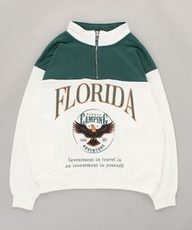 Jungle Storm | JUNGLE STORM 胸切り替えハーフZIPスウェット(スウェット)