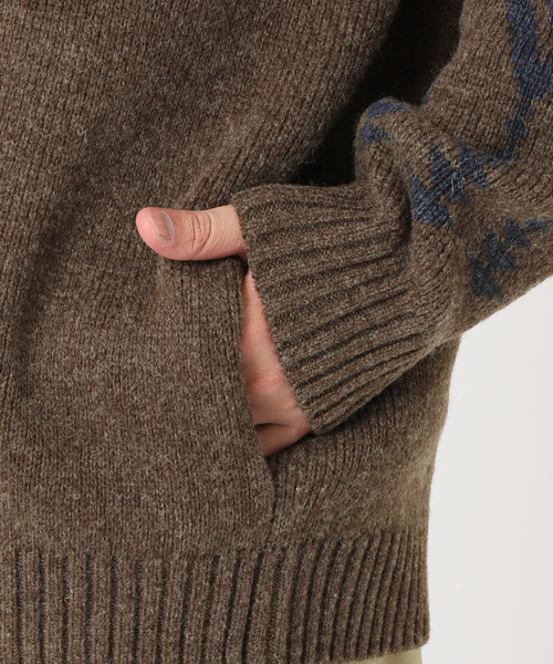 PENDLETON（ペンドルトン）の「【PENDLETON / ペンドルトン】別注 ジャガードカーディガン（カーディガン/ボレロ・メンズ・ブラック/ベージュ/ネイビー/ブラウン・MEDIUM/LARGE）」の20枚目の写真