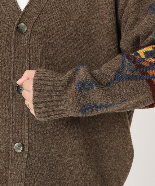 PENDLETON（ペンドルトン）の「【PENDLETON / ペンドルトン】別注 ジャガードカーディガン（カーディガン/ボレロ・メンズ・ブラック/ベージュ/ネイビー/ブラウン・MEDIUM/LARGE）」の14枚目の写真