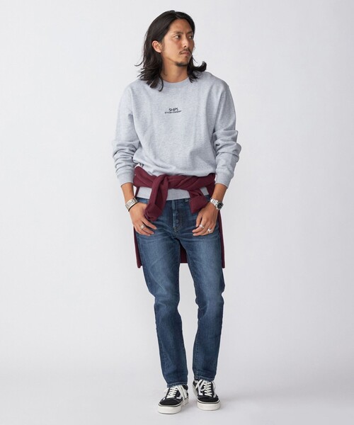 SHIPS（シップス）の「*SHIPS: STYLISH STANDARD ロゴ 刺繍 スウェット（スウェット・メンズ・ホワイト/ブラック/ネイビー/グレー・SMALL/MEDIUM/LARGE/X-LARGE）」の7枚目の写真