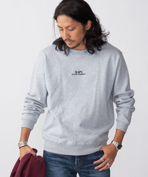 SHIPS（シップス）の「*SHIPS: STYLISH STANDARD ロゴ 刺繍 スウェット（スウェット・メンズ・ホワイト/ブラック/ネイビー/グレー・SMALL/MEDIUM/LARGE/X-LARGE）」の13枚目の写真