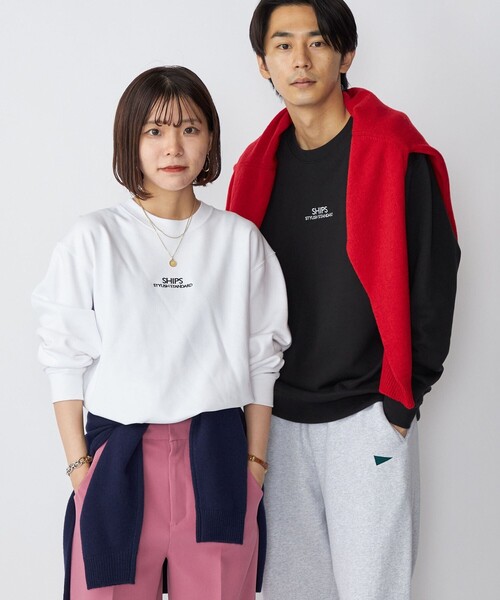 SHIPS（シップス）の「*SHIPS: STYLISH STANDARD ロゴ 刺繍 スウェット（スウェット・メンズ・ホワイト/ブラック/ネイビー/グレー・SMALL/MEDIUM/LARGE/X-LARGE）」の17枚目の写真