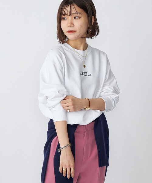 SHIPS（シップス）の「*SHIPS: STYLISH STANDARD ロゴ 刺繍 スウェット（スウェット・メンズ・ホワイト/ブラック/ネイビー/グレー・SMALL/MEDIUM/LARGE/X-LARGE）」の19枚目の写真