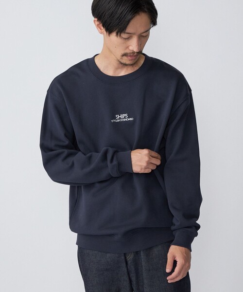 SHIPS（シップス）の「*SHIPS: STYLISH STANDARD ロゴ 刺繍 スウェット（スウェット・メンズ・ホワイト/ブラック/ネイビー/グレー・SMALL/MEDIUM/LARGE/X-LARGE）」の20枚目の写真