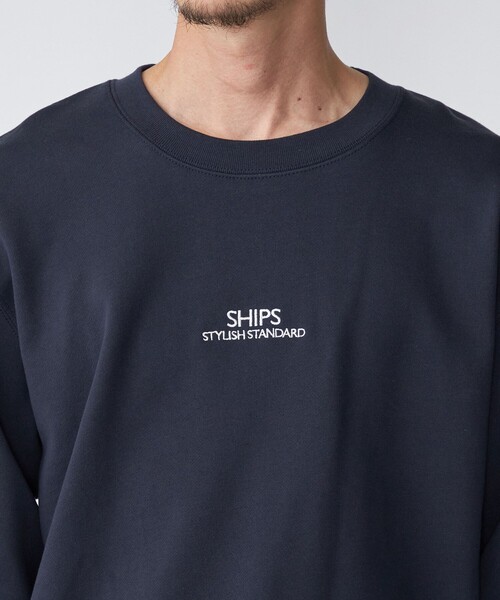SHIPS（シップス）の「*SHIPS: STYLISH STANDARD ロゴ 刺繍 スウェット（スウェット・メンズ・ホワイト/ブラック/ネイビー/グレー・SMALL/MEDIUM/LARGE/X-LARGE）」の21枚目の写真