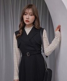 ANDGEEBEE | モノグラムチュールトップス(その他トップス)