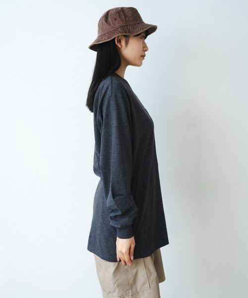 Carhartt（カーハート）の「Carhartt/カーハート WORKER POCKET LS T-SHIRTS ロングスリーブT ビッグシルエット 長袖 ロンT（Tシャツ/カットソー・メンズ・ブラック/チャコール/バーガンディー/ダークブラウン/ネイビー/ヘザーグレー/ホワイト・XL/M/L/S/2XL）」の10枚目の写真