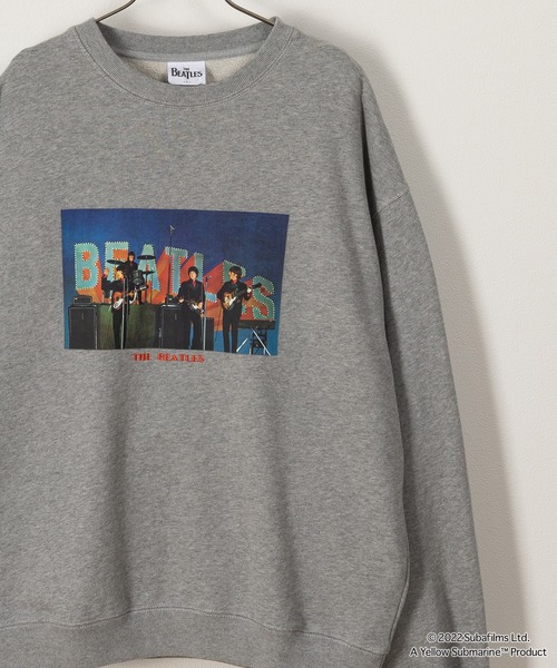 The Beatles（ザビートルズ）の「【THE BEATLES】フォトプリントスウェット/発泡プリントスウェット/ビッグシルエット（スウェット・レディース・チャコールグレー/グレー/オフホワイト/ホワイト系その他/グレー系その他/グレー系その他2・M/L/XL）」の6枚目の写真