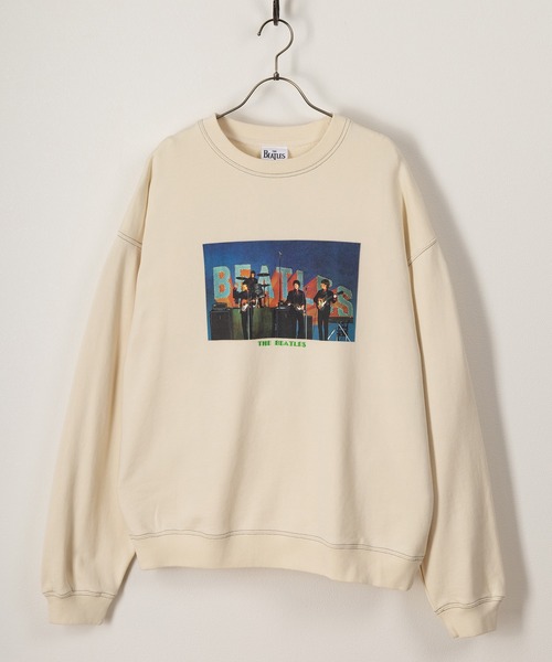 The Beatles（ザビートルズ）の「【THE BEATLES】フォトプリントスウェット/発泡プリントスウェット/ビッグシルエット（スウェット・レディース・チャコールグレー/グレー/オフホワイト/ホワイト系その他/グレー系その他/グレー系その他2・M/L/XL）」の8枚目の写真