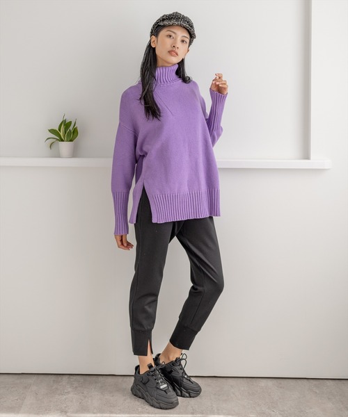 clear（クリア）の「裾スリットイージーパンツ ≪2022AW新作≫（その他パンツ・レディース・ブラック/グレイッシュベージュ・F）」の20枚目の写真