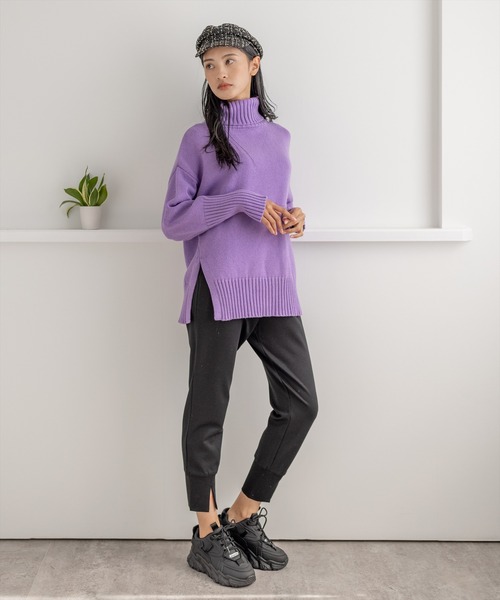 clear（クリア）の「裾スリットイージーパンツ ≪2022AW新作≫（その他パンツ・レディース・ブラック/グレイッシュベージュ・F）」の21枚目の写真