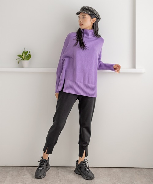 clear（クリア）の「裾スリットイージーパンツ ≪2022AW新作≫（その他パンツ・レディース・ブラック/グレイッシュベージュ・F）」の22枚目の写真