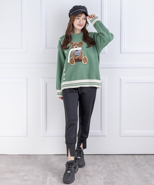 clear（クリア）の「裾スリットイージーパンツ ≪2022AW新作≫（その他パンツ・レディース・ブラック/グレイッシュベージュ・F）」の10枚目の写真