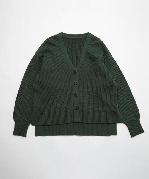 coen（コーエン）の「［洗える］カタアゼリラックスVネックカーディガン（カーディガン/ボレロ・キッズ・ダークグリーン/オレンジ/ダークグレー/マスタード・110/130/150）」の16枚目の写真