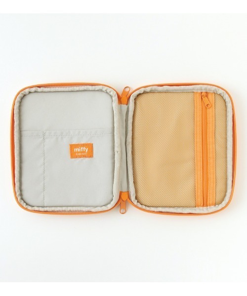 Miffy（ ミッフィー）の「Miffy/バイカラーマルチステーショナリーポーチ（ポーチ・レディース・ベージュ/ネイビー/グレー/グリーン・FREE）」の8枚目の写真
