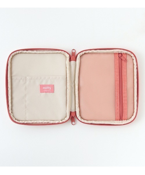 Miffy（ ミッフィー）の「Miffy/バイカラーマルチステーショナリーポーチ（ポーチ・レディース・ベージュ/ネイビー/グレー/グリーン・FREE）」の5枚目の写真