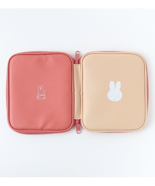 Miffy（ ミッフィー）の「Miffy/バイカラーマルチステーショナリーポーチ（ポーチ・レディース・ベージュ/ネイビー/グレー/グリーン・FREE）」の17枚目の写真