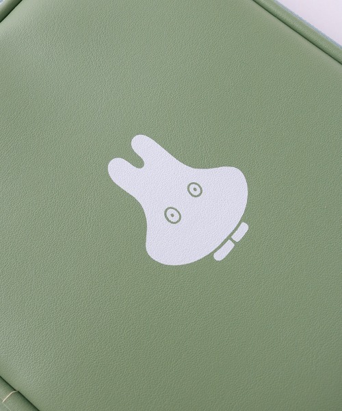 Miffy（ ミッフィー）の「Miffy/バイカラーマルチステーショナリーポーチ（ポーチ・レディース・ベージュ/ネイビー/グレー/グリーン・FREE）」の6枚目の写真