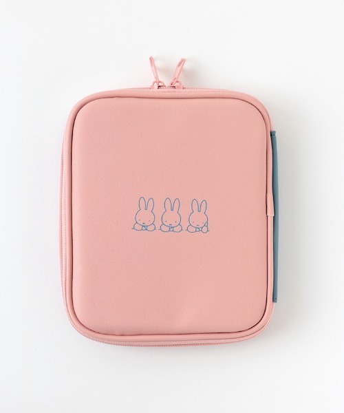 Miffy（ ミッフィー）の「Miffy/バイカラーマルチステーショナリーポーチ（ポーチ・レディース・ベージュ/ネイビー/グレー/グリーン・FREE）」の22枚目の写真