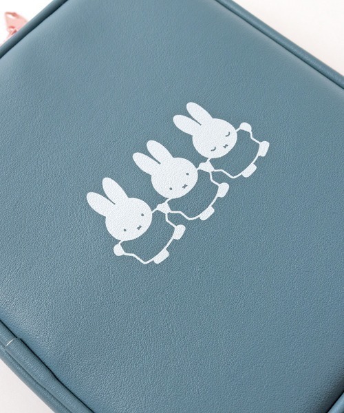 Miffy（ ミッフィー）の「Miffy/バイカラーマルチステーショナリーポーチ（ポーチ・レディース・ベージュ/ネイビー/グレー/グリーン・FREE）」の15枚目の写真