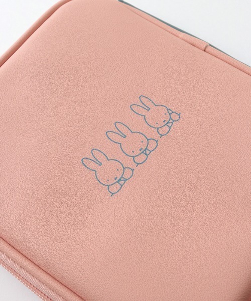 Miffy（ ミッフィー）の「Miffy/バイカラーマルチステーショナリーポーチ（ポーチ・レディース・ベージュ/ネイビー/グレー/グリーン・FREE）」の7枚目の写真