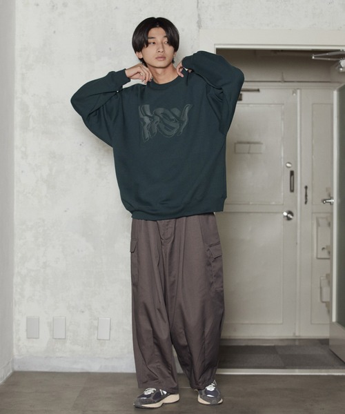 iisy（イージー）の「iisy / バルーンカーゴパンツ（カーゴパンツ・メンズ・ライトグレー/チャコールグレー/ネイビー・M/S/L）」の14枚目の写真