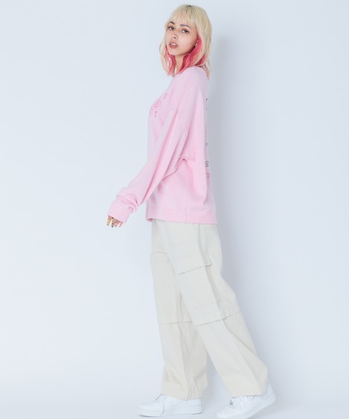 Candy Stripper（キャンディストリッパー）の「NAUGHTY CARGO パンツ（カーゴパンツ・レディース・ピンク/アイボリー/ブラック・1/2）」の13枚目の写真