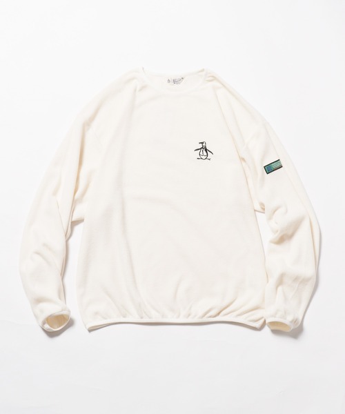 MUNSINGWEAR（マンシングウェア）の「Munsingwear/マンシングウェア Lightweight fleece crew neck フリースクルーネックプルオーバー（スウェット・メンズ・ブラック/オレンジ/ホワイト/カーキ・M/XL/L）」の2枚目の写真