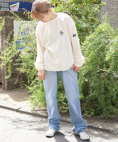 MUNSINGWEAR（マンシングウェア）の「Munsingwear/マンシングウェア Lightweight fleece crew neck フリースクルーネックプルオーバー（スウェット・メンズ・ブラック/オレンジ/ホワイト/カーキ・M/XL/L）」の18枚目の写真
