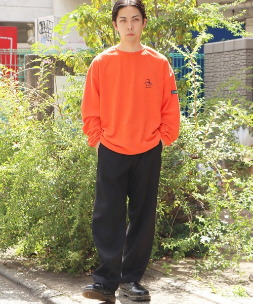 MUNSINGWEAR（マンシングウェア）の「Munsingwear/マンシングウェア Lightweight fleece crew neck フリースクルーネックプルオーバー（スウェット・メンズ・ブラック/オレンジ/ホワイト/カーキ・M/XL/L）」の21枚目の写真