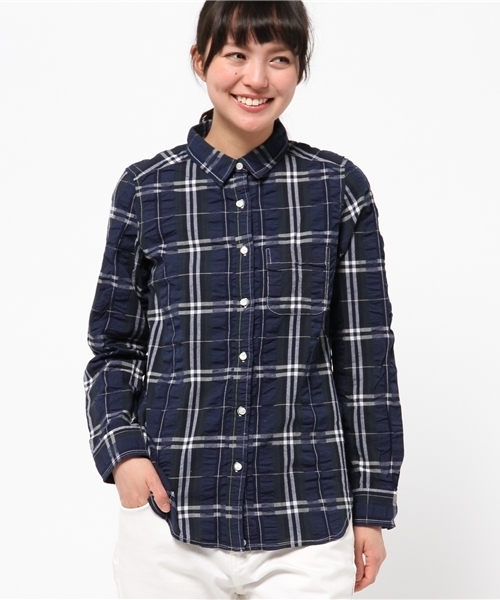 CIAOPANIC TYPY（チャオパニックティピー）の「ビックチェックカシュクールシャツ（シャツ/ブラウス・レディース・レッド/ネイビー・SMALL/MEDIUM）」の15枚目の写真