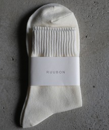 RUUBON（ルーボン）の「【RUUBON】soft rib crew socks / ソフトリブ クルーソックス（ソックス/靴下）」