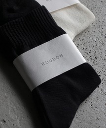 RUUBON（ルーボン）の「【RUUBON】soft rib crew socks / ソフトリブ クルーソックス（ソックス/靴下）」