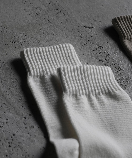 RUUBON（ルーボン）の「【RUUBON】soft rib crew socks / ソフトリブ クルーソックス（ソックス/靴下・メンズ・モカ/ブラック/ナチュラル・FREE）」の10枚目の写真