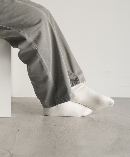 RUUBON（ルーボン）の「【RUUBON】soft rib crew socks / ソフトリブ クルーソックス（ソックス/靴下・メンズ・モカ/ブラック/ナチュラル・FREE）」の18枚目の写真