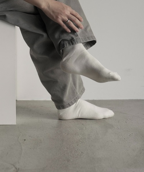 RUUBON（ルーボン）の「【RUUBON】soft rib crew socks / ソフトリブ クルーソックス（ソックス/靴下・メンズ・モカ/ブラック/ナチュラル・FREE）」の20枚目の写真