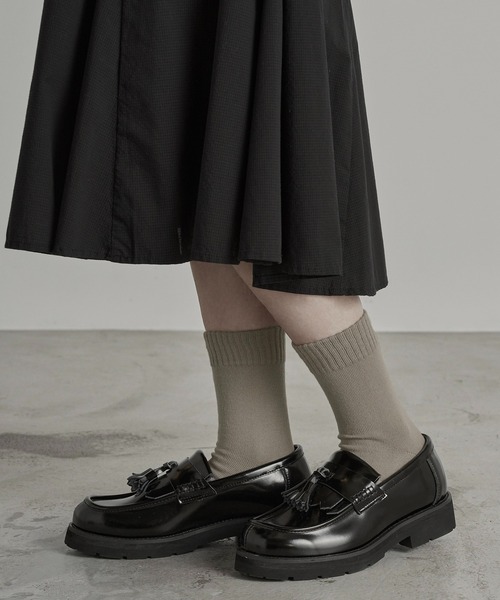 RUUBON（ルーボン）の「【RUUBON】soft rib crew socks / ソフトリブ クルーソックス（ソックス/靴下・メンズ・モカ/ブラック/ナチュラル・FREE）」の17枚目の写真