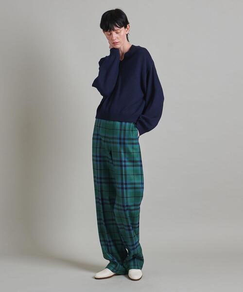 LOEFF(ロエフ)の「<LOEFF>LCRN タータンチェック テーパードパンツ(スラックス・レディース・ケリー・0/1/2)」の13枚目の写真