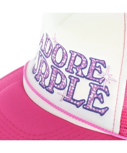 NUBIAN（ヌビアン）の「【PURPLE STAIN】JADORE PURPLE MESH CAP
