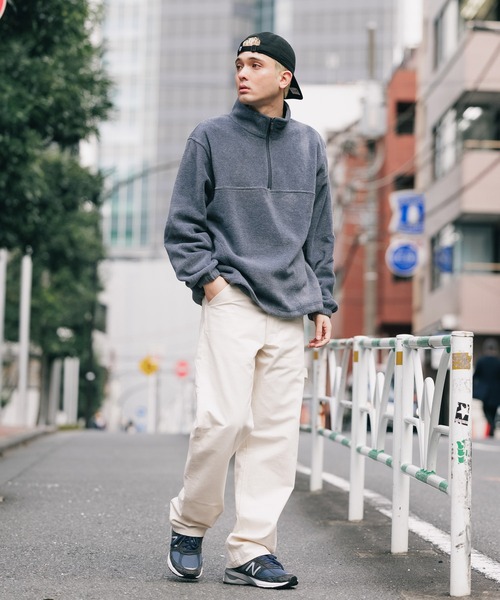 トレーナー スウェット HARRITON/ハリトン QUARTER-ZIP FLEECE PULLOVER ハーフジップ フリース レディース ROOP TOKYO トレーナー スウェット HARRITON/ハリトン QUARTER