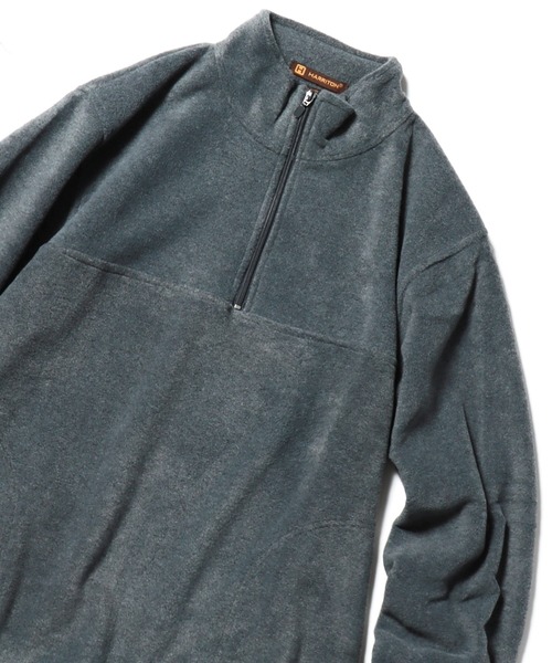HARRITON/ハリトン QUARTER-ZIP FLEECE PULLOVER ハーフジップ
