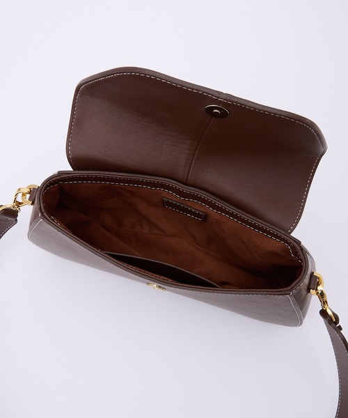 Elleme(エレメ)の「【Elleme】ベルト付きショルダーバッグ(ショルダーバッグ・レディース・ダークブラウン・FREE)」の8枚目の写真