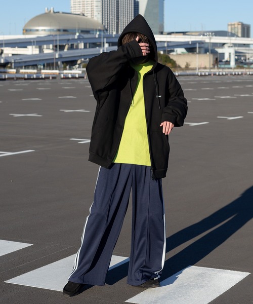 soerteワイドストレートベルベットトラックパンツ ブラウン サイズ1 soerte（ソエルテ）の「WIDE STRAIGHT VELVET TRACK PANTS