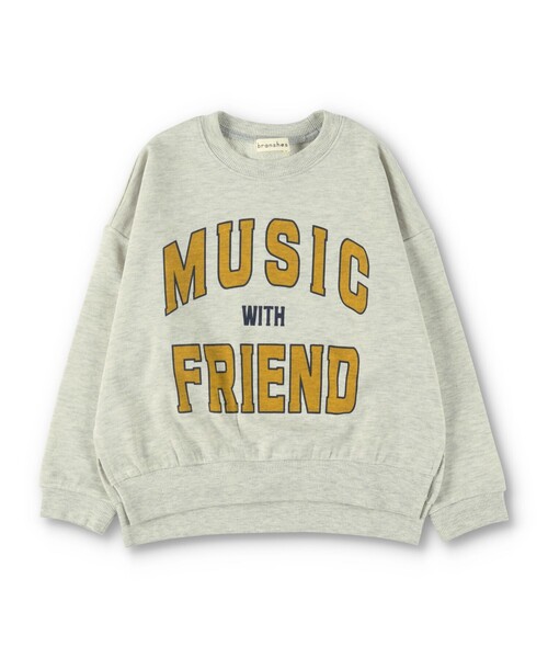 BRANSHES（ブランシェス）の「カレッジロゴトレーナー（スウェット・キッズ・ブラック/サックスブルー/アイボリー・150/120/100/130/140/160/90/110）」の5枚目の写真