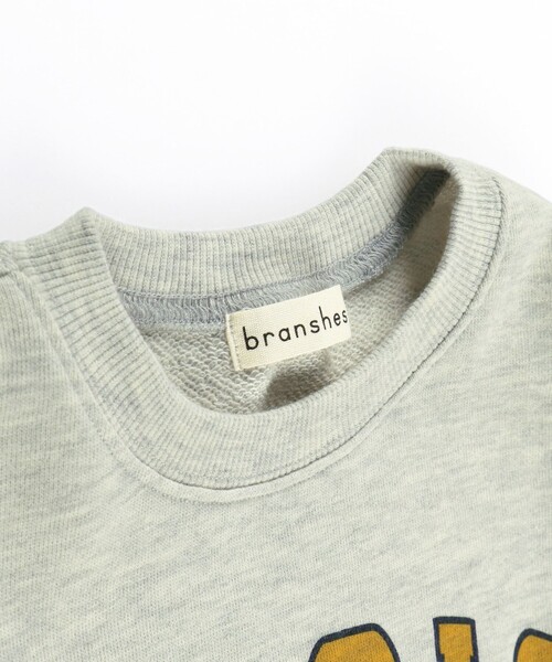 BRANSHES（ブランシェス）の「カレッジロゴトレーナー（スウェット・キッズ・ブラック/サックスブルー/アイボリー・150/120/100/130/140/160/90/110）」の7枚目の写真