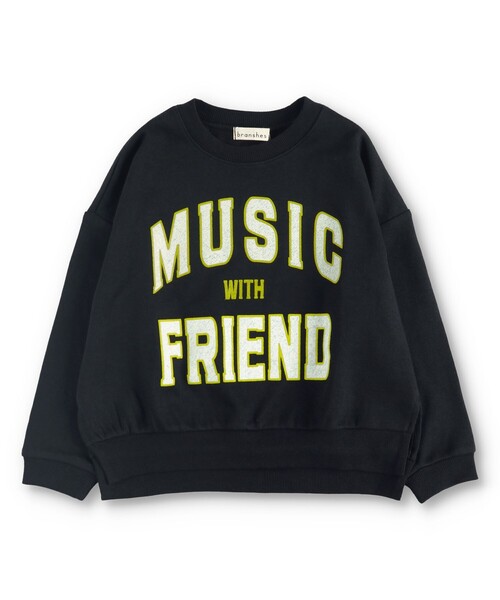 BRANSHES（ブランシェス）の「カレッジロゴトレーナー（スウェット・キッズ・ブラック/サックスブルー/アイボリー・150/120/100/130/140/160/90/110）」の21枚目の写真