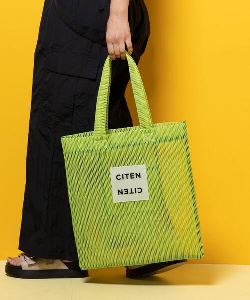 CITEN（シテン）の「＜CITEN＞シアーメッシュ トートバッグ（トートバッグ・レディース・ライトブルー/ピンク/ライム/ブラック/ホワイト・FREE）」の16枚目の写真