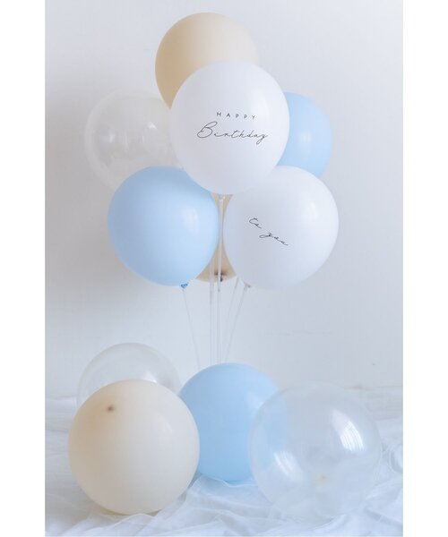 BREEZE(ブリーズ)の「バースデーバルーンセット(15個セット)(コスチューム/パーティーグッズ・キッズ・クリーム/セージグリーン/チェリーピンク/ブルー/キャメル/オレンジ系/レモンイエロー/ライラック・FREE)」の11枚目の写真
