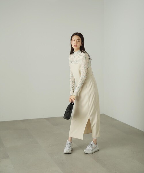 FREE'S MART（フリーズマート）の「◆柄シアーハイネックカットソー（Tシャツ/カットソー・レディース・ホワイト系その他/ベージュ系その他・FREE）」の18枚目の写真